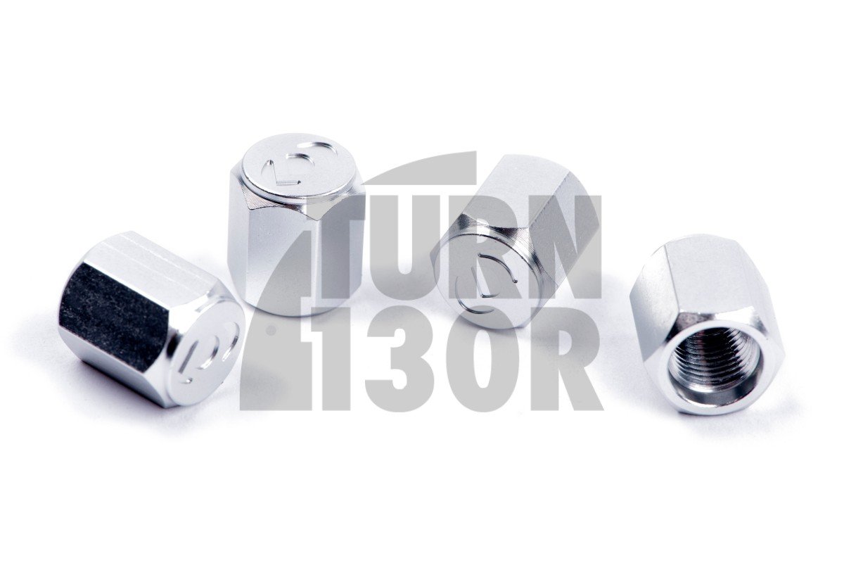Dinan Valve Stem Caps in Silver, Black, or Gunmetal