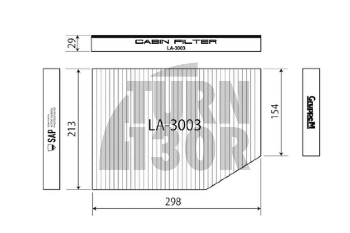 Gruppe M Hepa Cabin Filter for BMW M3 G80, M4 G8x, and X3 M F97