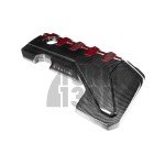 Eventuri Carbon Fiber / Red Kevlar Engine Cover for Audi RS3 8V.5 / TTRS 8S and RS3 8Y