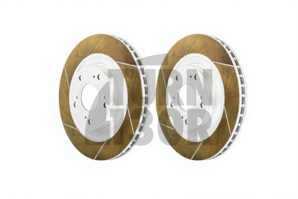 Dixcel FS Slotted Front Brake Discs Honda Civic Type R EP3 