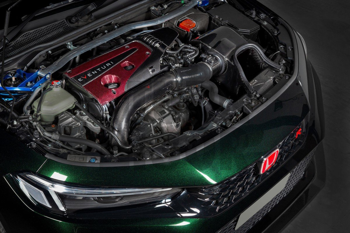 Eventuri   Carbon Fiber Turbo Inlet Pipe Honda Civic Type R FL5