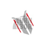 APR Sideburns Fender Decals Black or Silver / Red