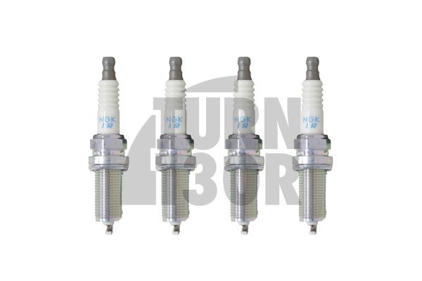 Spark plugs designed for Mitsubishi Lancer Evo 9 by NGK, specifically the ILFR7H model